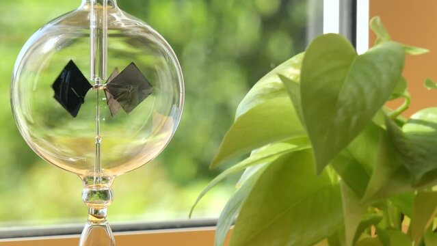 Bright window with a radiometer