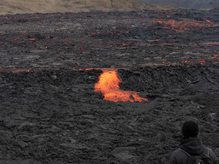 Volcano eruption  in Mt. Fagradalsfjall August 2022
