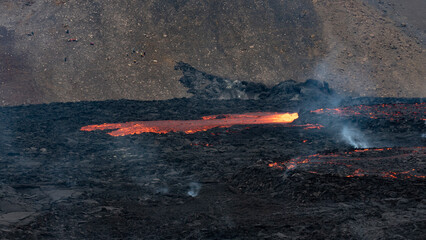 Volcano eruption  in Mt. Fagradalsfjall August 2022
