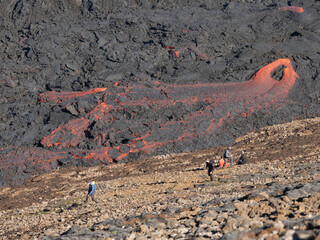 Volcano eruption  in Mt. Fagradalsfjall August 2022
