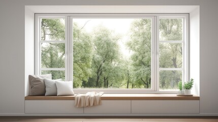 Modern Room. Stylish Interior Design Background. Generative AI.