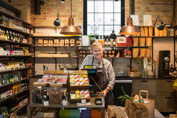 Portrait of shop assistant