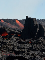Volcano eruption  in Mt. Fagradalsfjall August 2022
