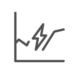 Energy related icon outline and linear symbol.	
