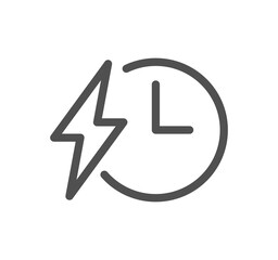 Energy related icon outline and linear symbol.	
