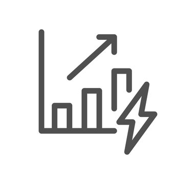 Energy related icon outline and linear symbol.	
