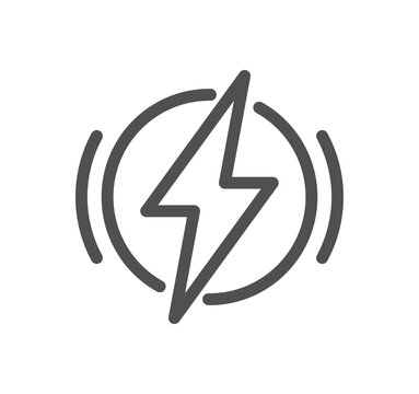 Energy related icon outline and linear symbol.	
