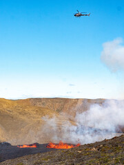 Volcano eruption  in Mt. Fagradalsfjall August 2022
