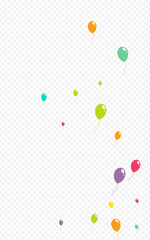 Multicolor Round Ballon Vector Transparent