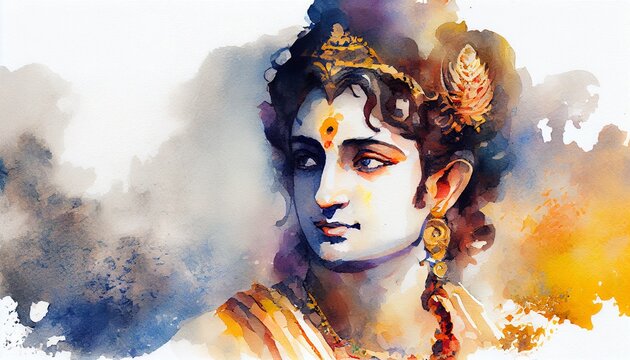 Hindu God Lord Krishna (ai generate)