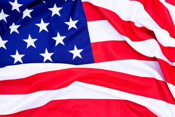 American flag closeup. Happy 4th of july background