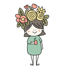 Cute mother doodle