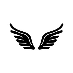 Angel wings icon vector. fly illustration sign collection. pilot symbol. wings logo.