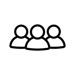 Group icon. sign for mobile concept and web design. vector illustration