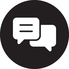 chat glyph icon