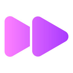 fast forward gradient icon