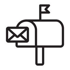 mailbox line icon