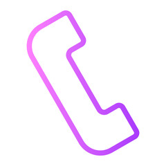 telephone gradient icon