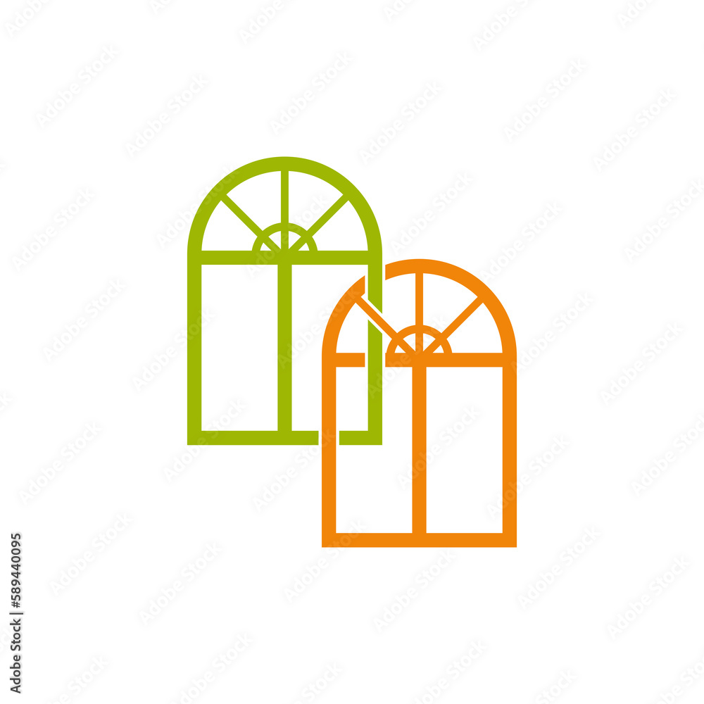 Poster windows frames icon isolated on transparent background