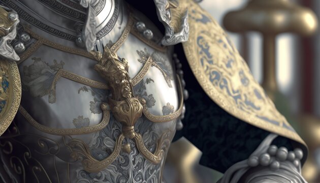 Fantasy armor with intricate designs (ai generate)