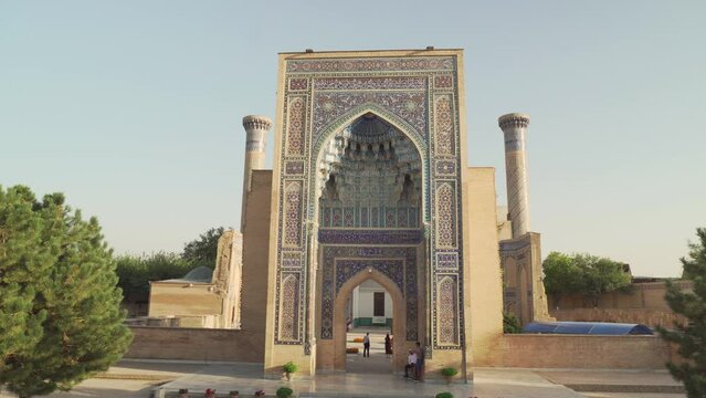 Exterior of the Gur-e-Amir (Guri Amir) in Samarkand, Uzbekistan