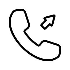 Outgoing Call icon. sign for mobile concept and web design. vector illustration