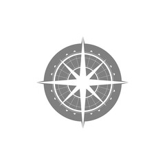 Simple style compass symbol isolated on transparent background