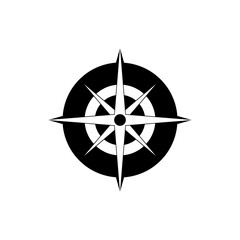 Simple style compass symbol isolated on transparent background