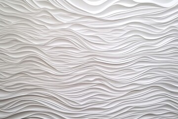 Fototapeta na wymiar Textured white paper background with waves. Generative AI