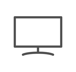 Computer and component related icon outline and linear symbol.	
