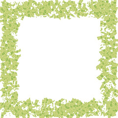 Flow Jackpot Vector White Background. Fly Dollar