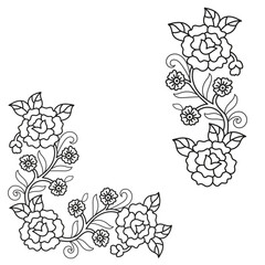 Textile Fabric design, pattern traditional, floral necklace embroidery design for fashion women clothing design for textile print.