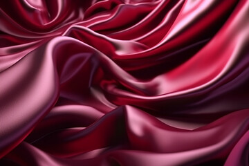 Obraz premium pink silk background Generative AI
