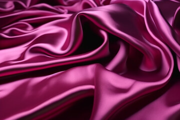 Obraz premium pink silk background Generative AI