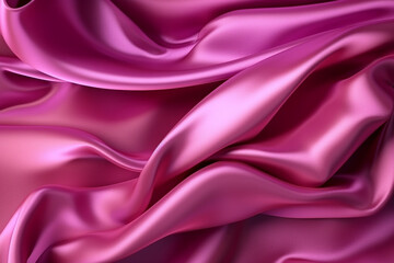 Obraz premium pink silk background Generative AI
