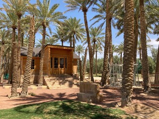 Beautiful farms, in the Al-Sabah neighborhood, in the city of Buraidah, Saudi Arabia,
