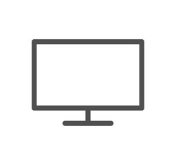Electronic and device related icon outline and linear symbol.	
