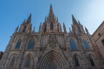 Fototapeta na wymiar Barcelona city and various architectural details