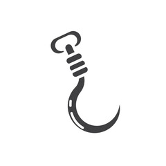 crane hook icon vector element design template
