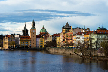 Prague Czechia  2023 March: city scape of Prague