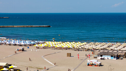 The Beach of Constanta at the Black Sea in Romania	