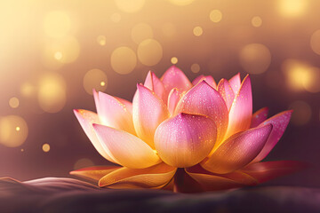 A colorful lotus background, generative AI