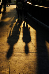people walking on the street