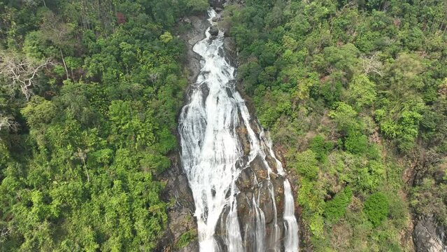 waterfall in the mountains, Meghalaya, India