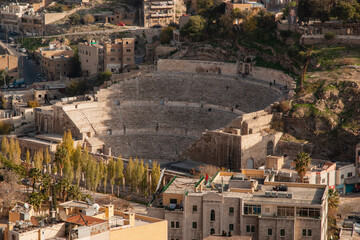 Amman Roman Theater is 2nd century Roman theater. Famous landmark of capital of Jordan....