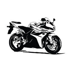 Motorcycle silhouette Vector. Art Vectorizer.