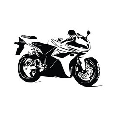 Obraz na płótnie Canvas Motorcycle silhouette Vector. Art Vectorizer.