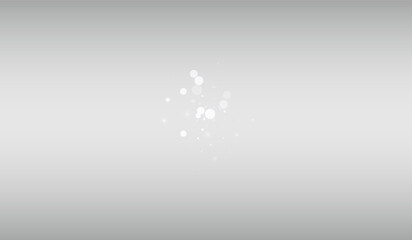White Snowflake Vector Silver Background. Magic