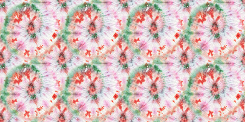 Pink Psychedelic Kaleidoscope. Seamless. Tiedye