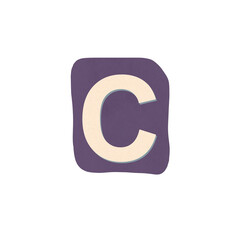 Cutout Letter C